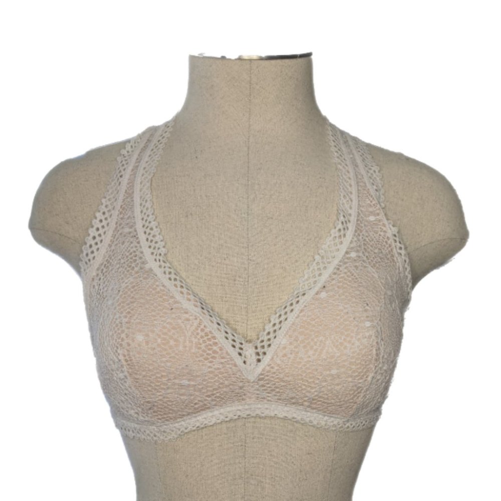 Victoria's Secret Nude Lace Bralette Small